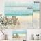 Designart - Seaside Morning no Window - Coastal Gallery-wrapped Canvas
